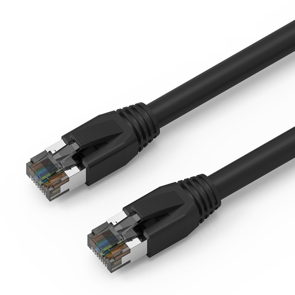 Axiom Manufacturing Axiom 6-Inch Cat8 Shielded Cable (Black) C8SBSFTP-K6IN-AX